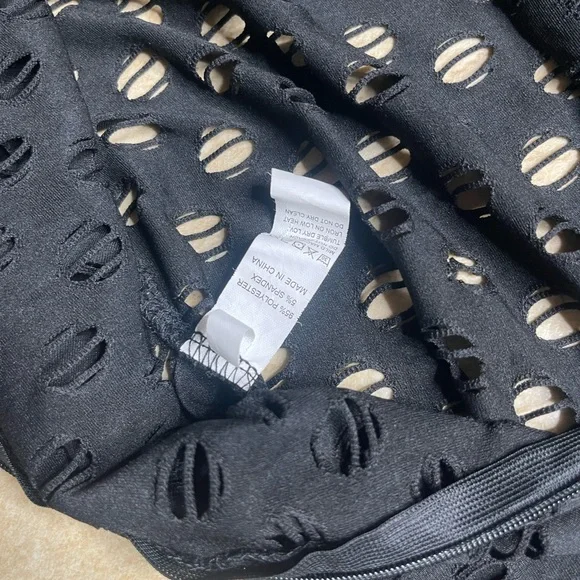 SHEIN Black Long-Sleeve Cutout Jumpsuit - Picture 4 of 5